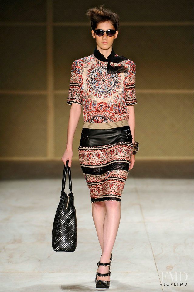 Malu Bortolini featured in  the Herchcovitch fashion show for Spring/Summer 2013