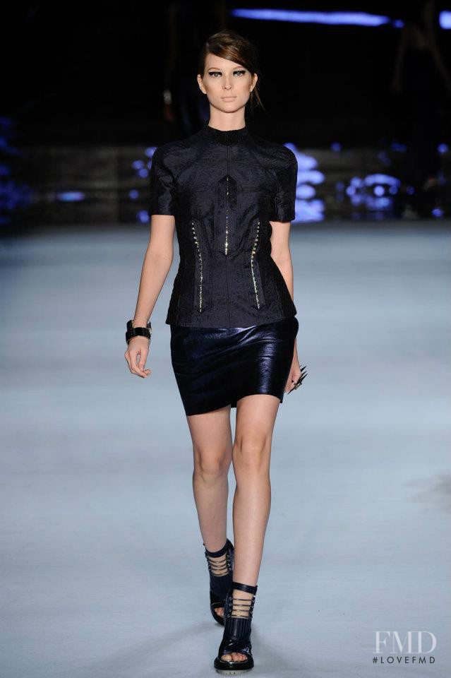 Vanessa Damasceno featured in  the Ellus fashion show for Spring/Summer 2013
