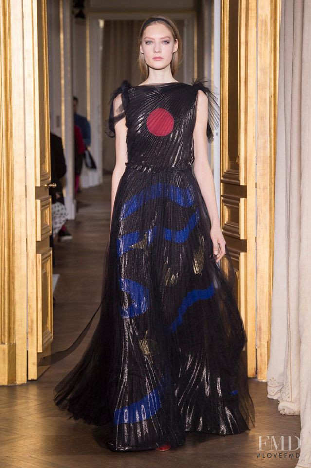 Susanne Knipper featured in  the Schiaparelli fashion show for Spring/Summer 2017