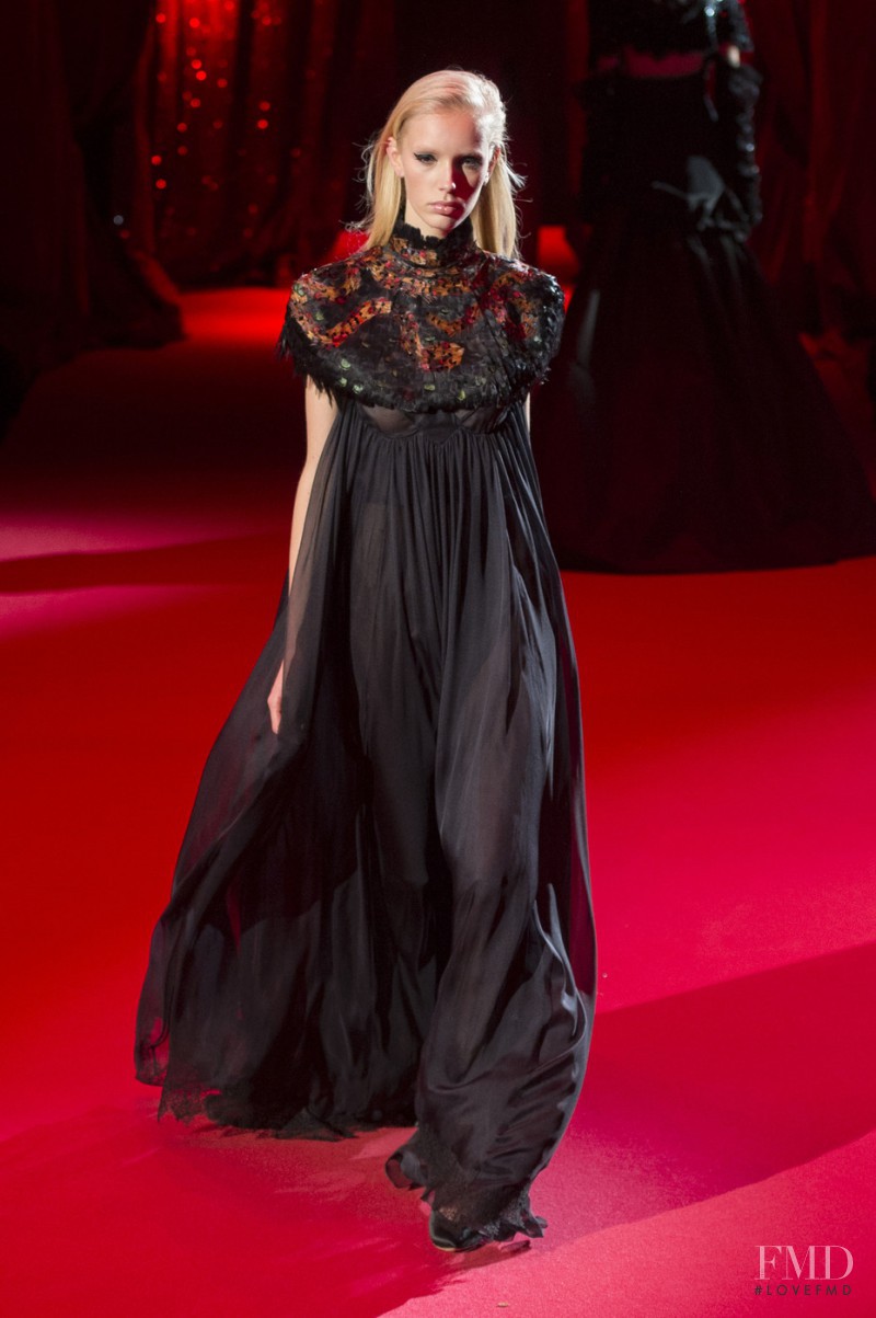 Jessie Bloemendaal featured in  the Ulyana Sergeenko fashion show for Spring/Summer 2017
