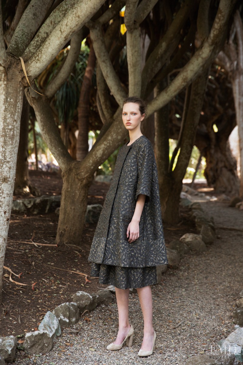 Liza Ostanina featured in  the Co Collections lookbook for Pre-Fall 2016