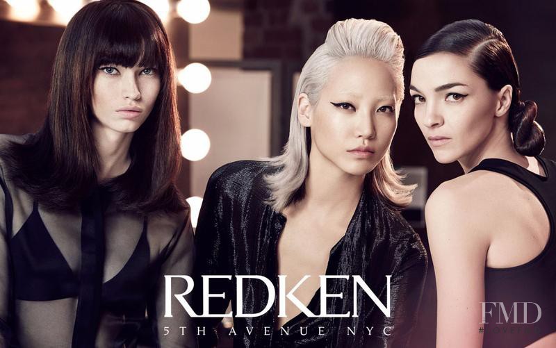 Mariacarla Boscono featured in  the Redken advertisement for Autumn/Winter 2016