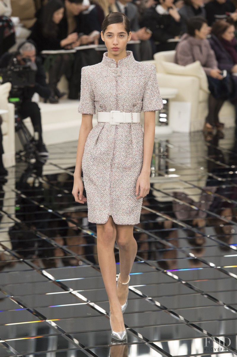 Yasmin Wijnaldum featured in  the Chanel Haute Couture fashion show for Spring/Summer 2017