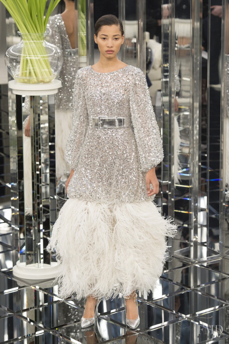 Lineisy Montero featured in  the Chanel Haute Couture fashion show for Spring/Summer 2017