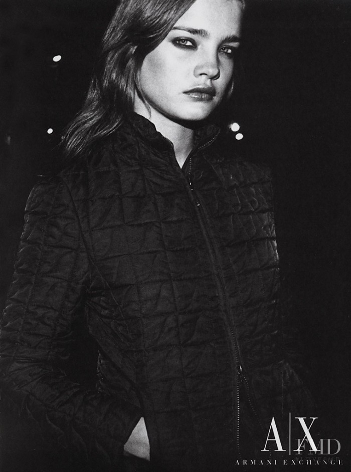 Natalia Vodianova featured in  the Armani Exchange advertisement for Autumn/Winter 2001
