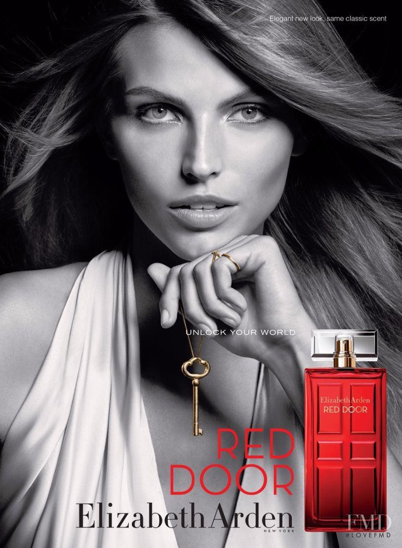 Karlina Caune featured in  the Elizabeth Arden Red Door Fragrance advertisement for Autumn/Winter 2016