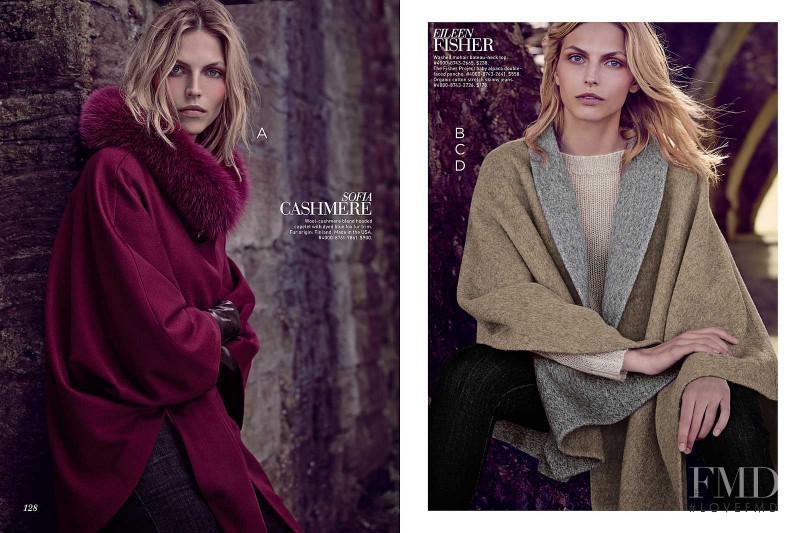 Karlina Caune featured in  the Saks Fifth Avenue Great Scot catalogue for Fall 2015