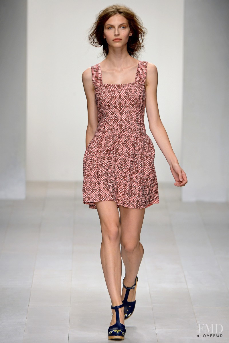 Karlina Caune featured in  the Kinder Aggugini fashion show for Spring/Summer 2013