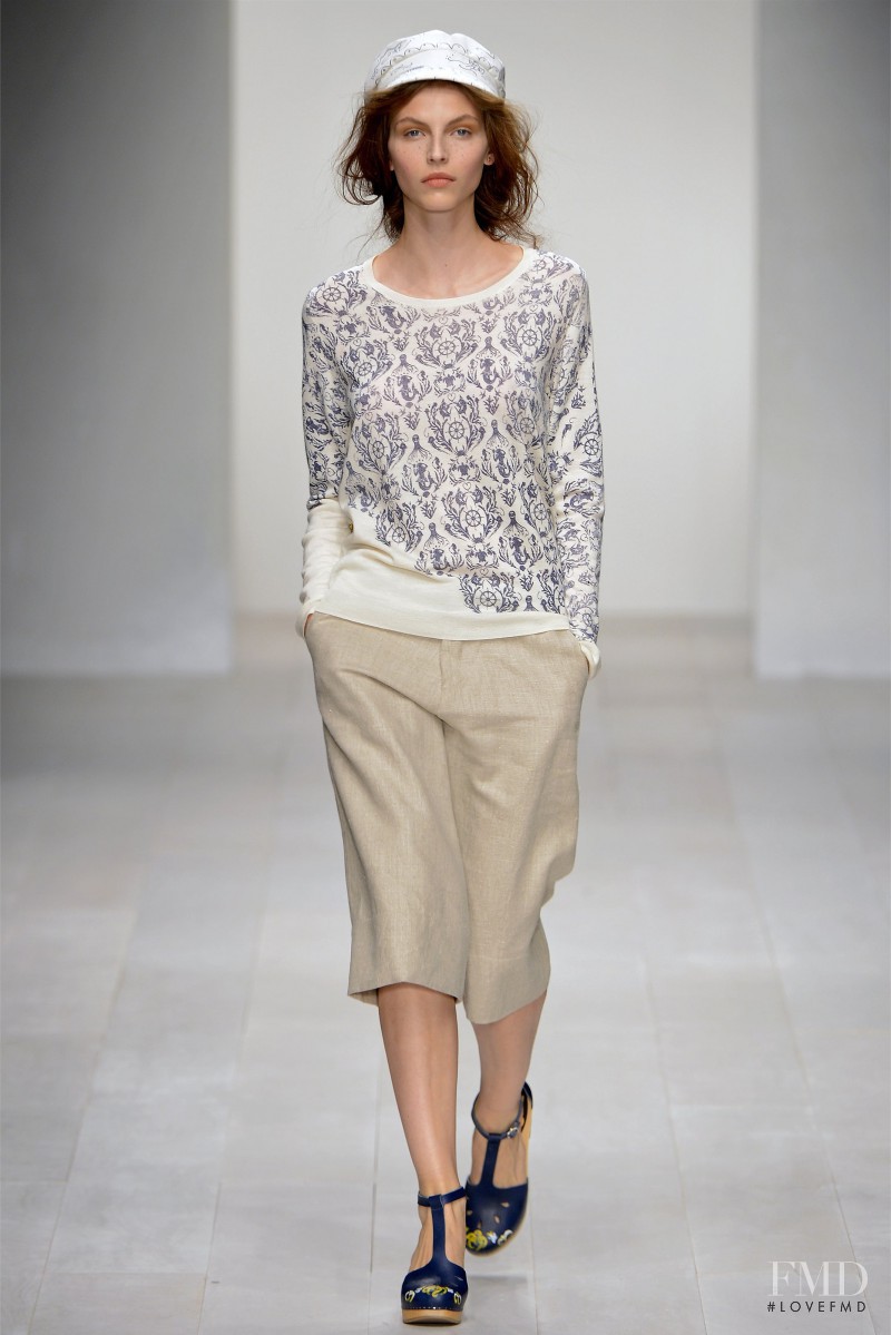 Karlina Caune featured in  the Kinder Aggugini fashion show for Spring/Summer 2013