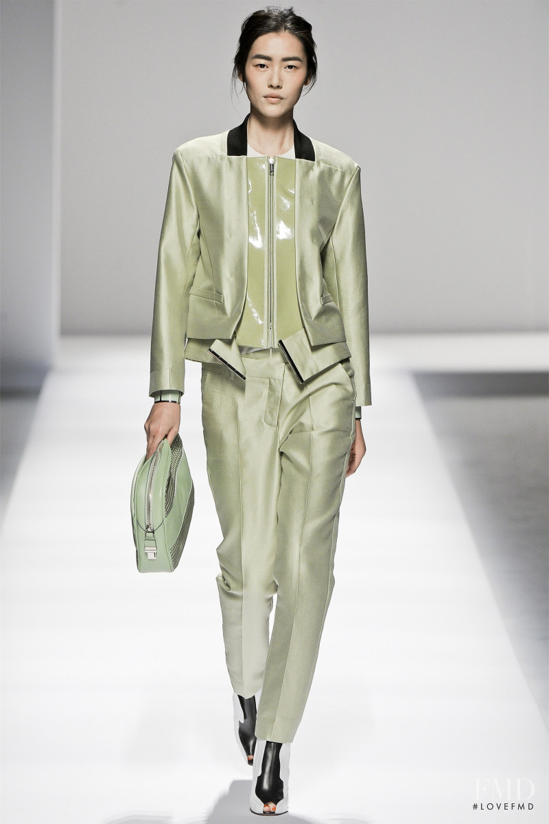 Liu Wen featured in  the Sportmax fashion show for Spring/Summer 2013