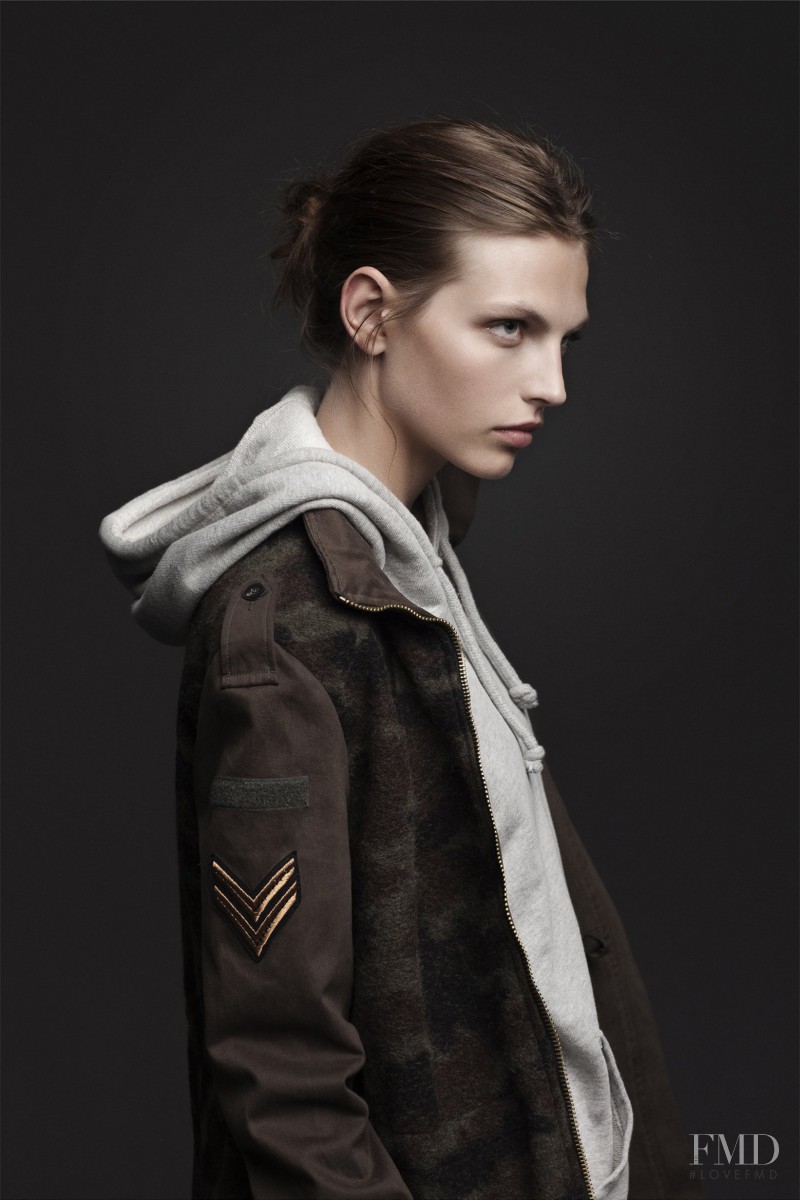 Karlina Caune featured in  the Zara TRF lookbook for Fall 2012