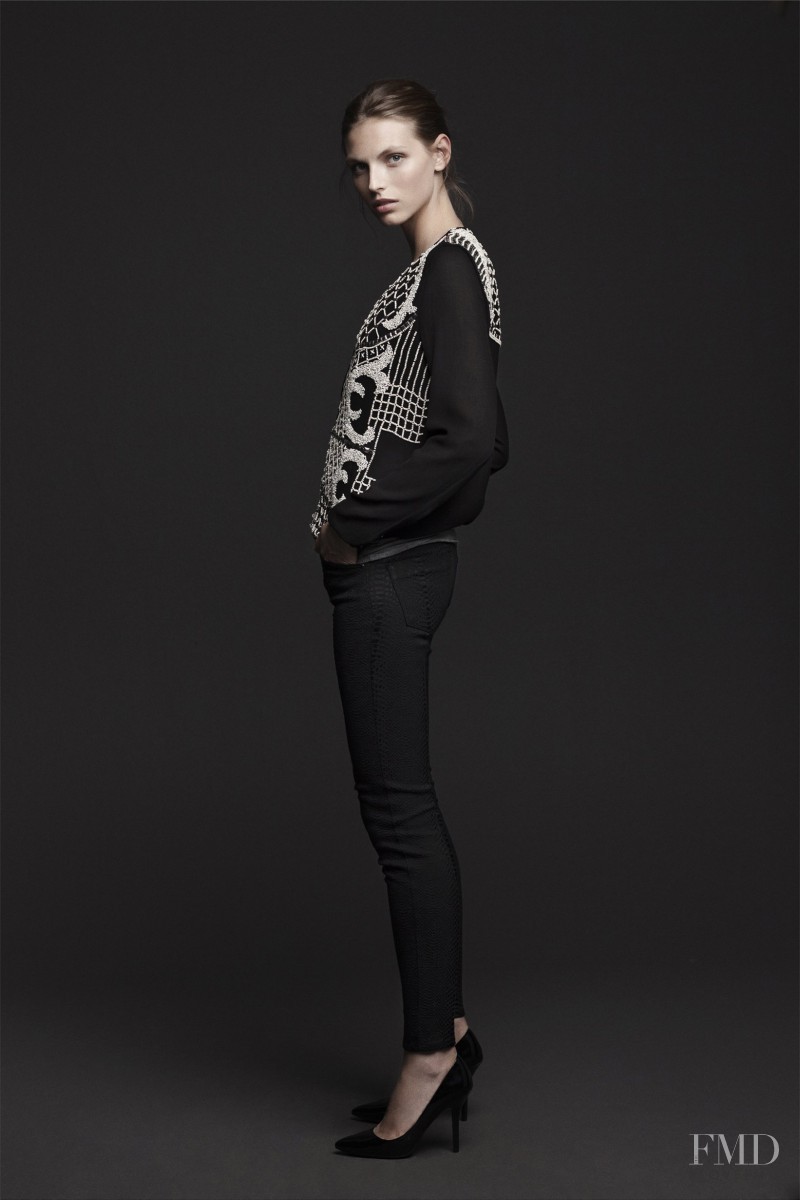 Karlina Caune featured in  the Zara TRF lookbook for Fall 2012