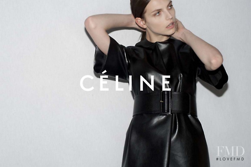 Karlina Caune featured in  the Celine advertisement for Spring/Summer 2012