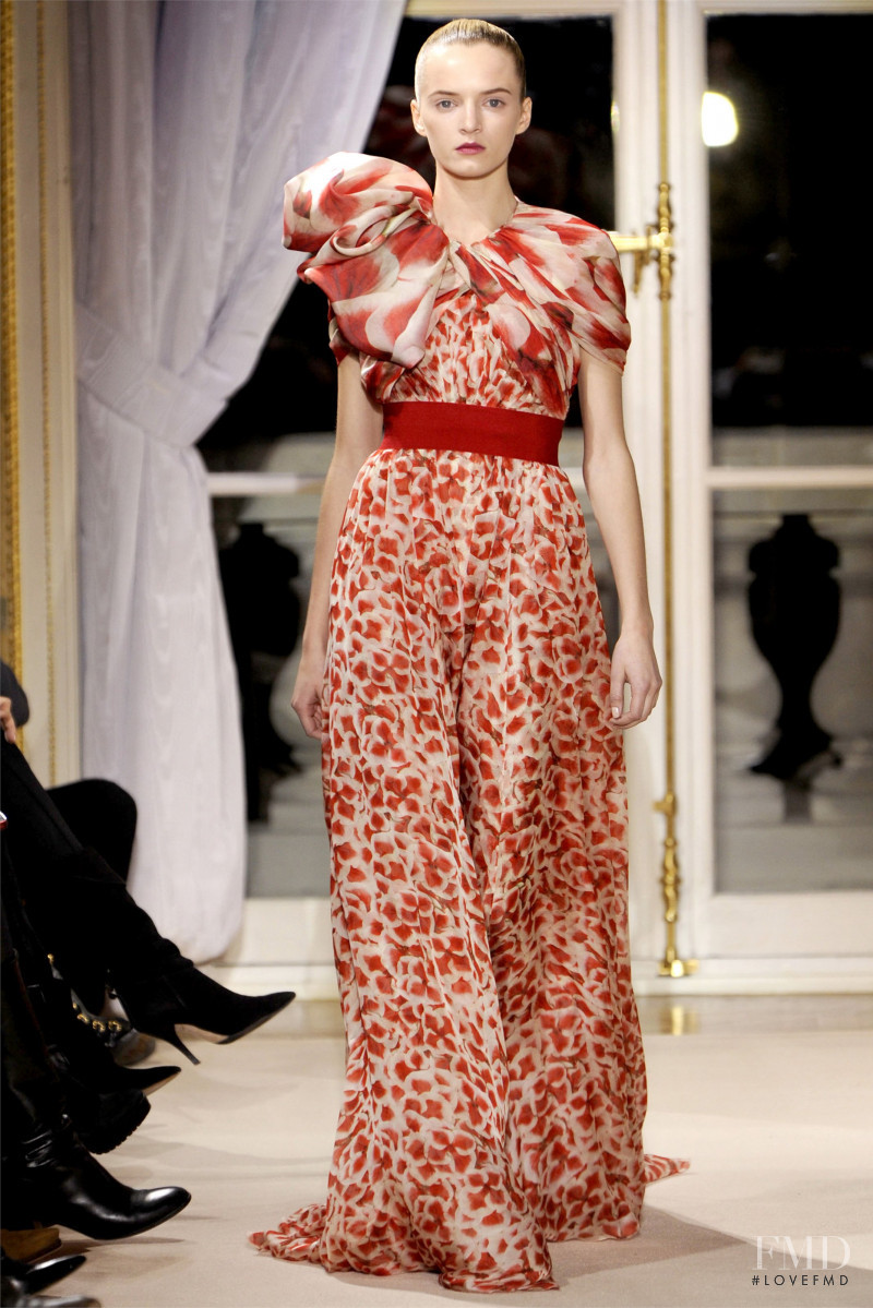 Daria Strokous featured in  the Giambattista Valli Haute Couture fashion show for Spring/Summer 2012