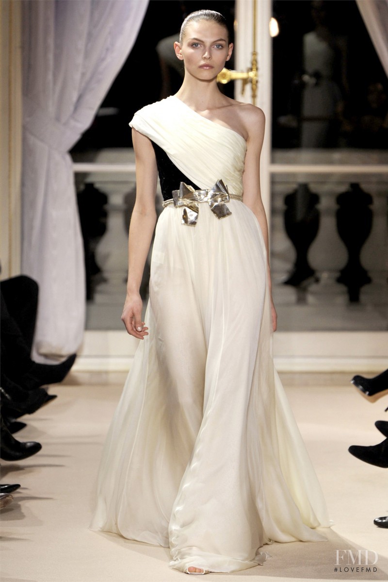 Karlina Caune featured in  the Giambattista Valli Haute Couture fashion show for Spring/Summer 2012