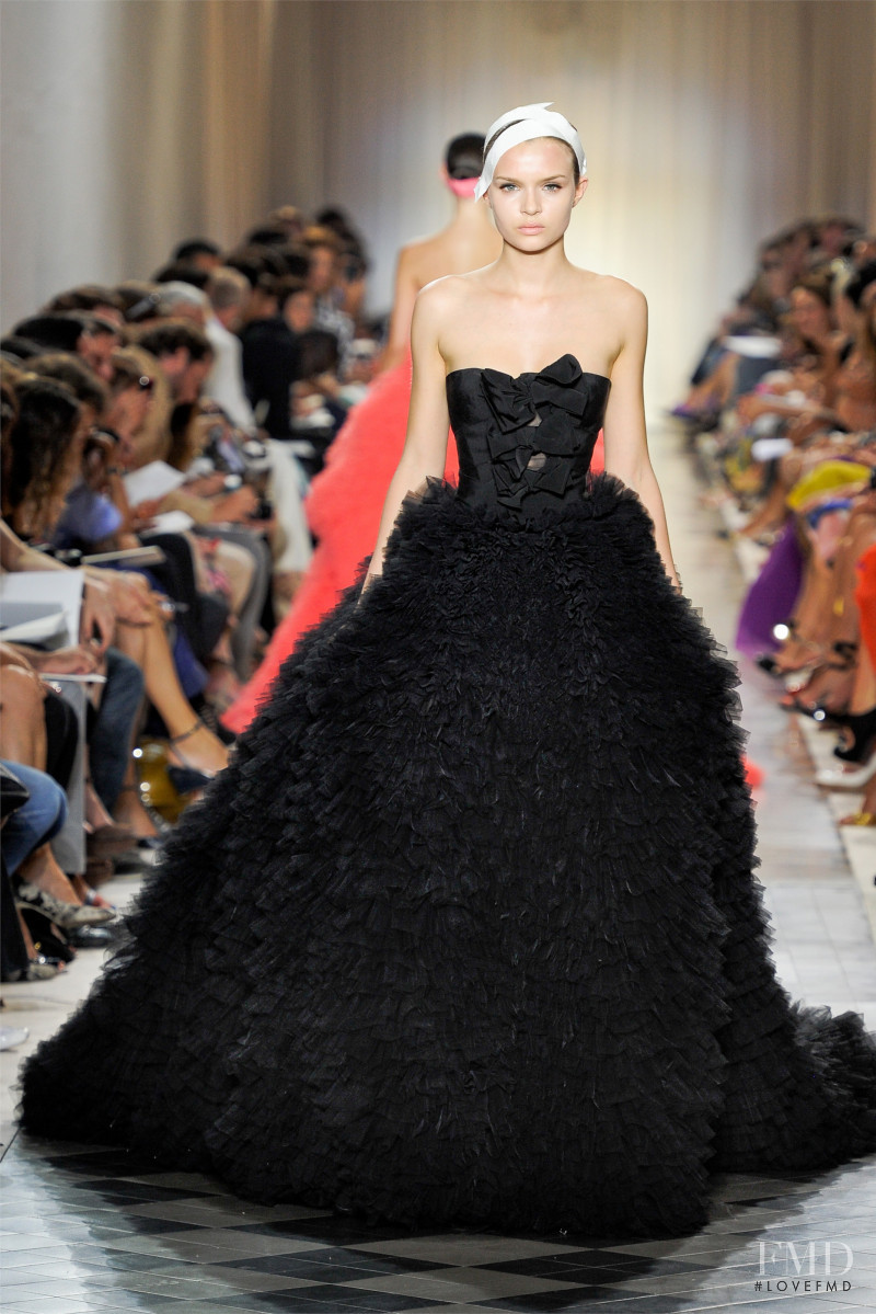 Josephine Skriver featured in  the Giambattista Valli Haute Couture fashion show for Autumn/Winter 2011