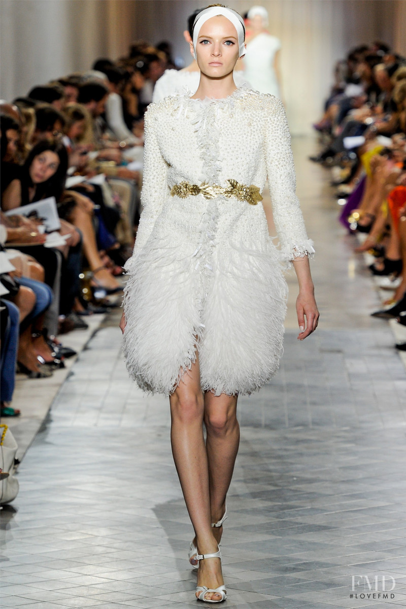 Daria Strokous featured in  the Giambattista Valli Haute Couture fashion show for Autumn/Winter 2011