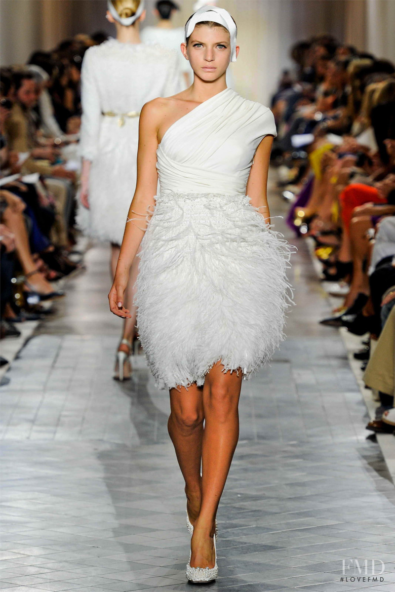 Caterina Ravaglia featured in  the Giambattista Valli Haute Couture fashion show for Autumn/Winter 2011