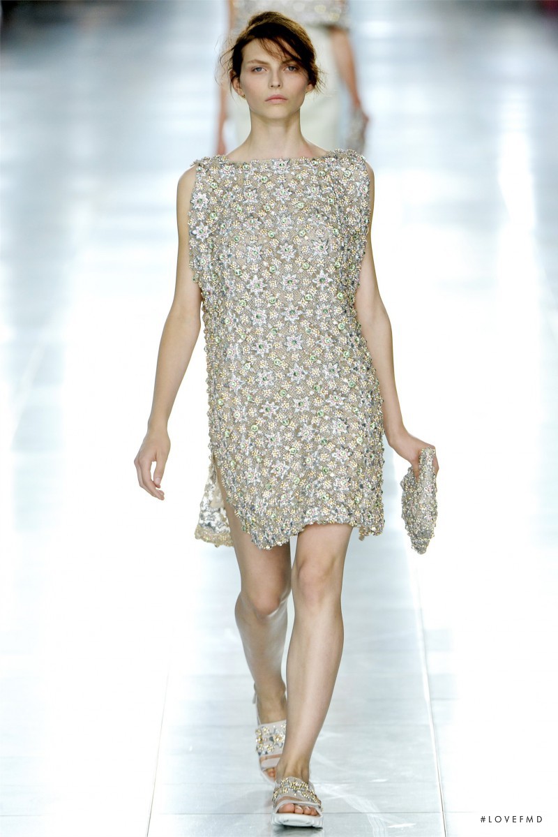 Karlina Caune featured in  the Christopher Kane fashion show for Spring/Summer 2012
