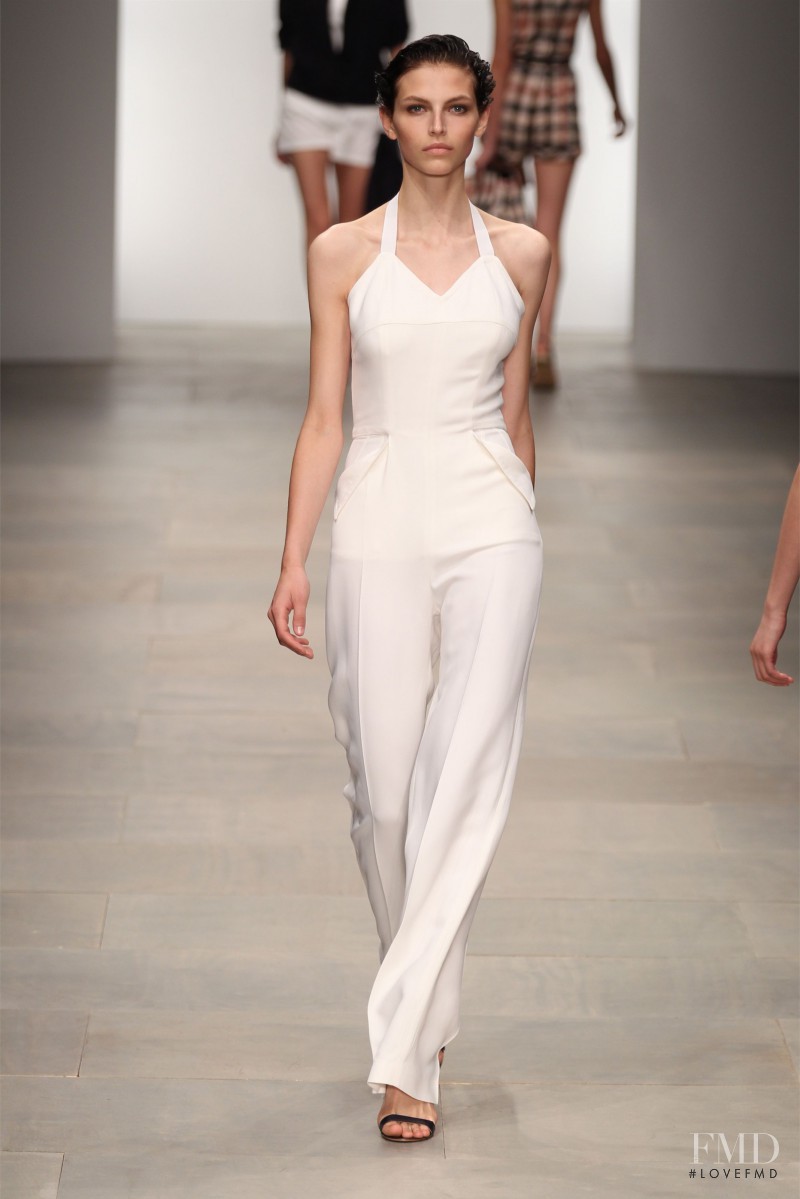 Karlina Caune featured in  the DAKS fashion show for Spring/Summer 2012