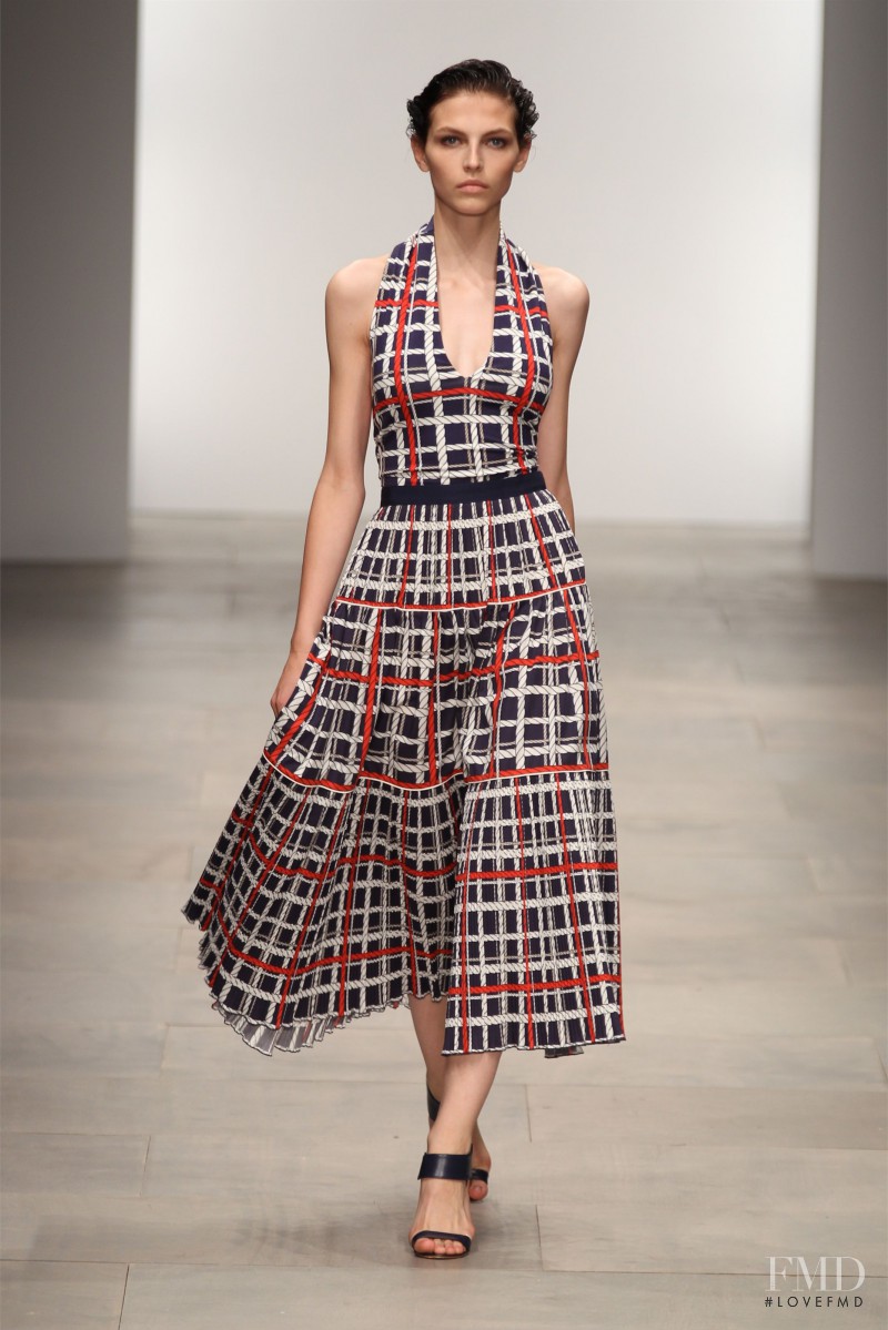 Karlina Caune featured in  the DAKS fashion show for Spring/Summer 2012