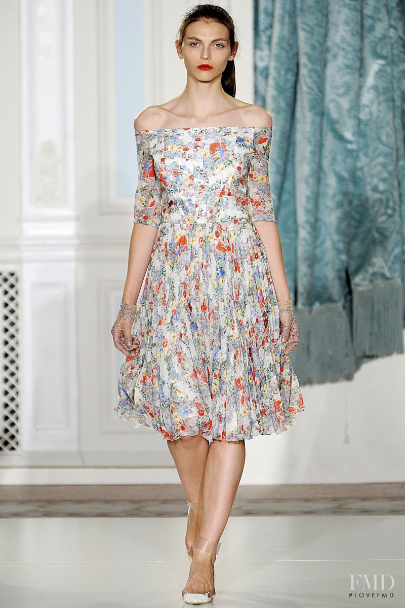 Karlina Caune featured in  the Erdem fashion show for Spring/Summer 2012