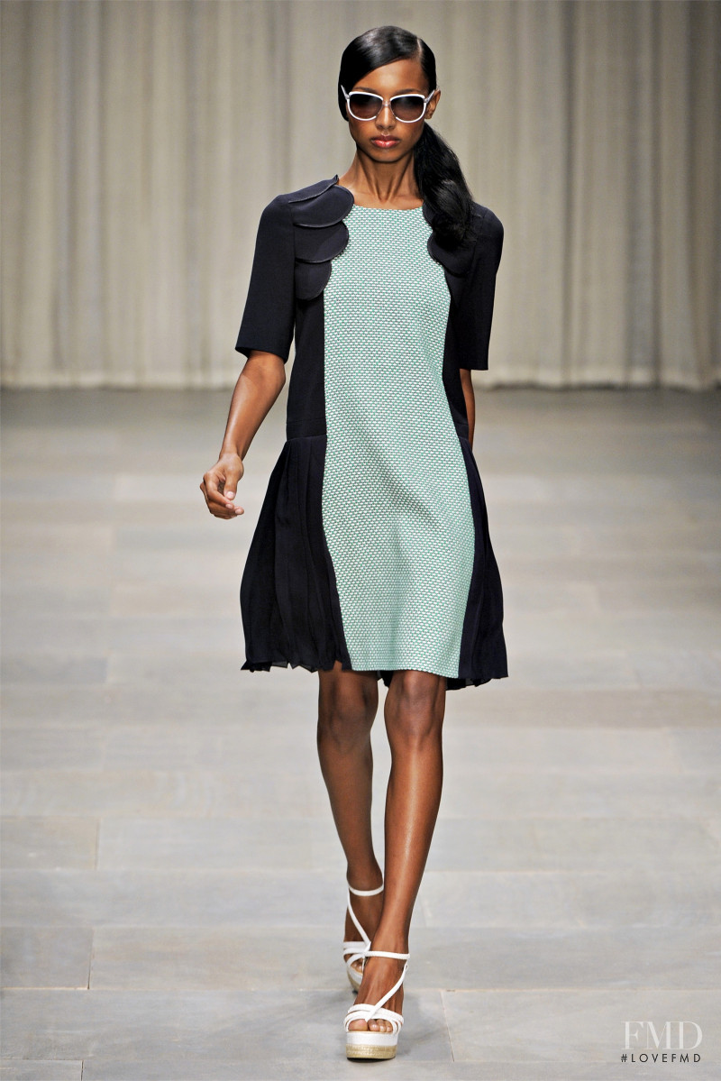 Jasmine Tookes featured in  the Jaeger fashion show for Spring/Summer 2012