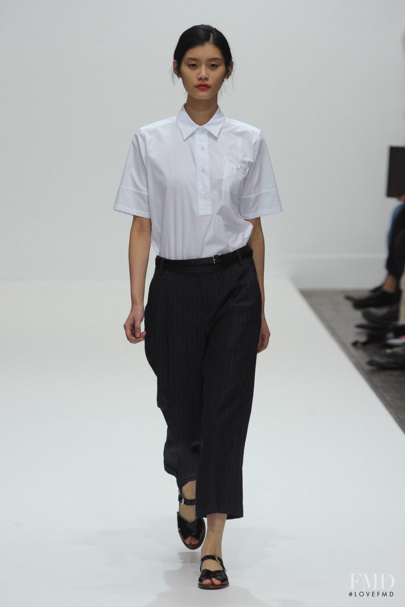 Ming Xi featured in  the Margaret Howell fashion show for Spring/Summer 2012