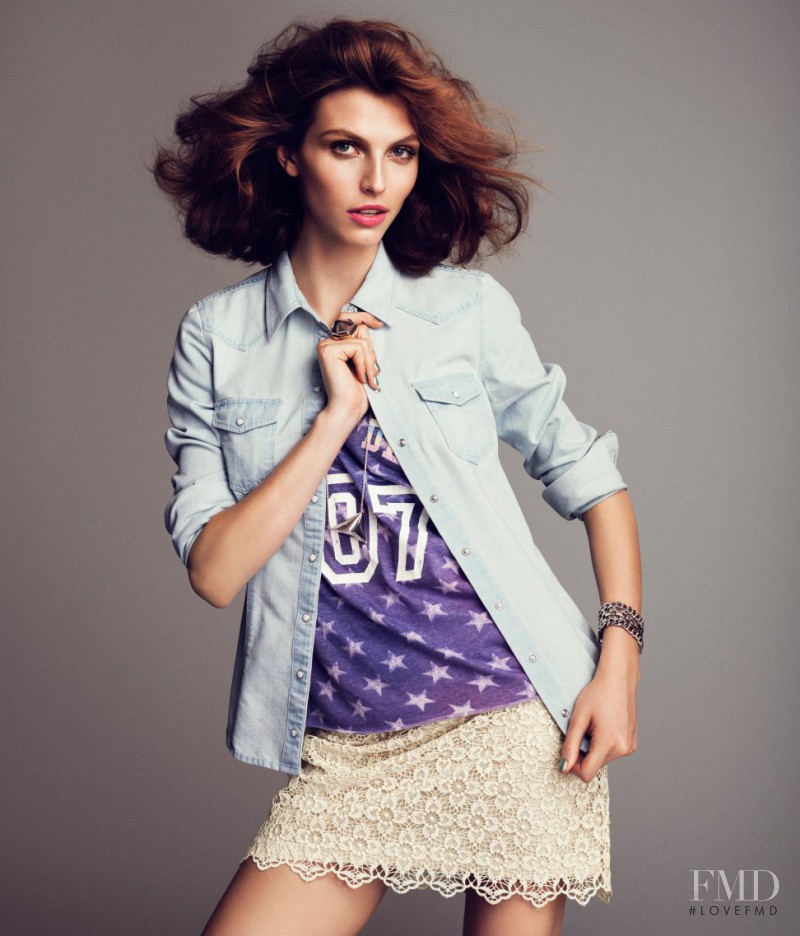 Karlina Caune featured in  the H&M catalogue for Spring/Summer 2013