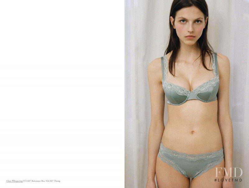 Karlina Caune featured in  the Stella McCartney Lingerie lookbook for Spring/Summer 2015