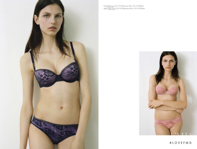 Karlina Caune featured in  the Stella McCartney Lingerie lookbook for Spring/Summer 2015