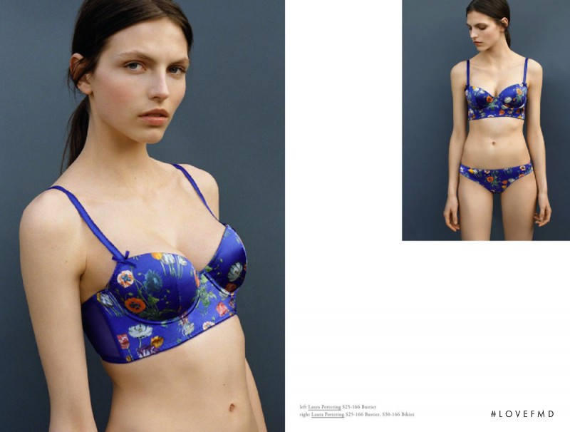 Karlina Caune featured in  the Stella McCartney Lingerie lookbook for Spring/Summer 2015