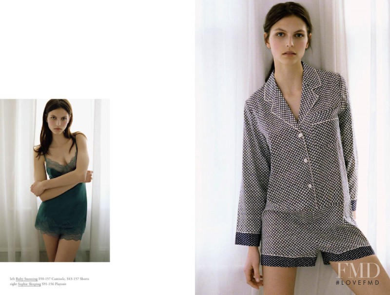 Karlina Caune featured in  the Stella McCartney Lingerie lookbook for Spring/Summer 2015