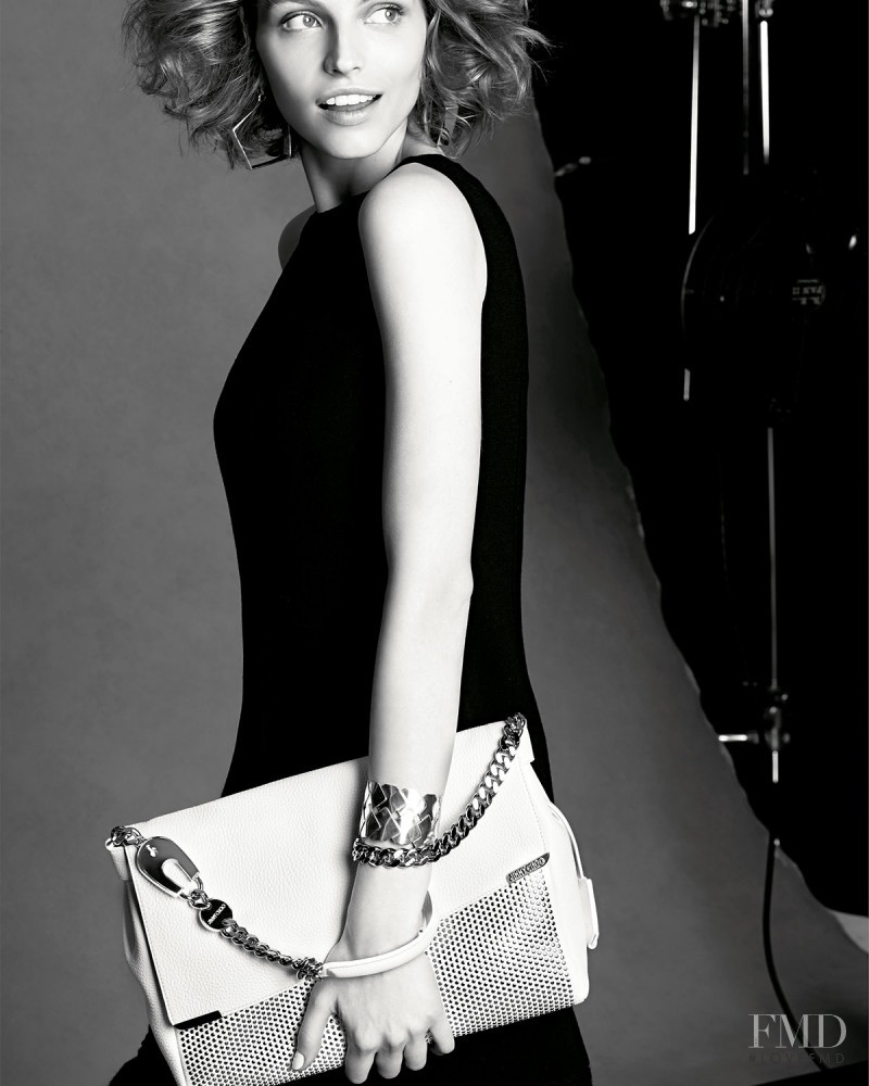 Karlina Caune featured in  the Neiman Marcus Shoes and Handbags  lookbook for Fall 2014