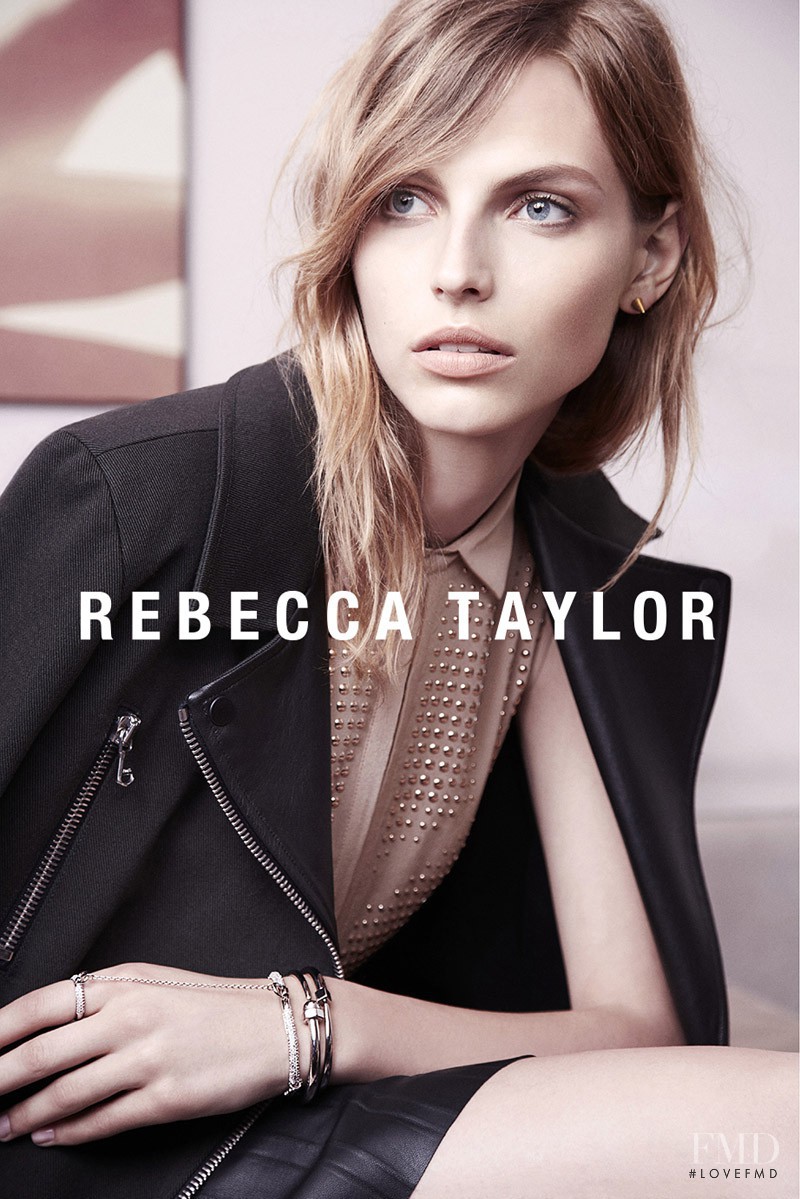 Karlina Caune featured in  the Rebecca Taylor advertisement for Autumn/Winter 2013