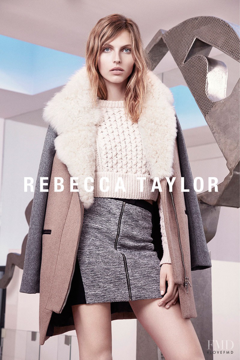 Karlina Caune featured in  the Rebecca Taylor advertisement for Autumn/Winter 2013