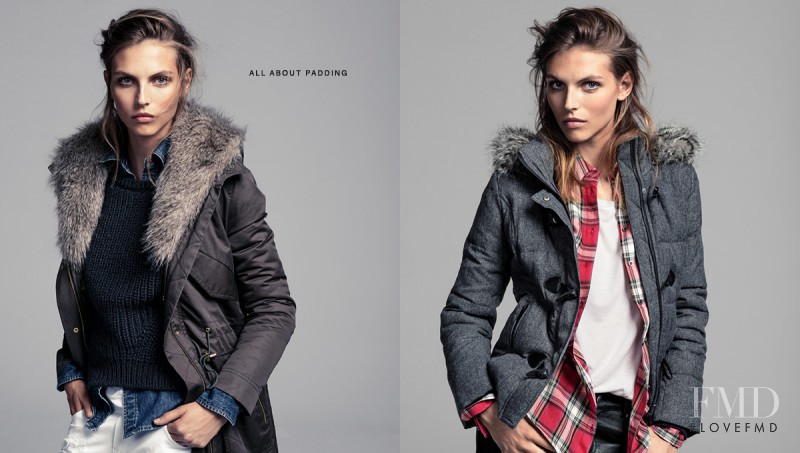 Karlina Caune featured in  the Mango catalogue for Winter 2013