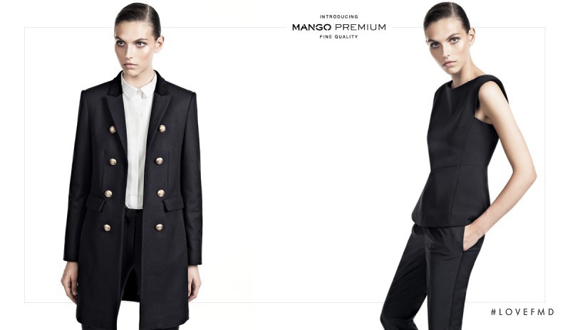 Karlina Caune featured in  the Mango catalogue for Winter 2013