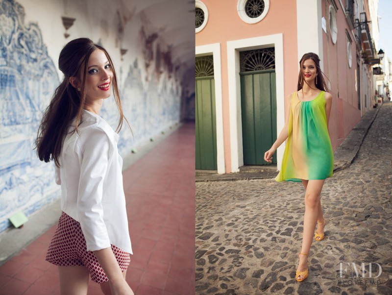 Vanessa Damasceno featured in  the Chamelle fashion show for Spring/Summer 2014