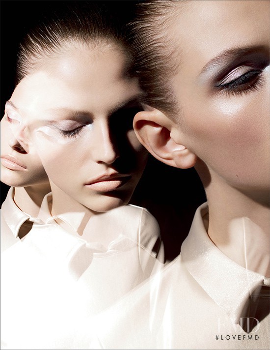 Karlina Caune featured in  the MAC Cosmetics Extra Dimension Collection advertisement for Spring/Summer 2013