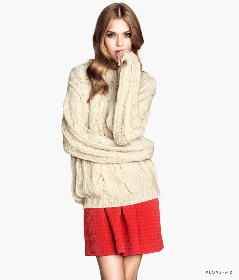 Josephine Skriver featured in  the H&M catalogue for Autumn/Winter 2013