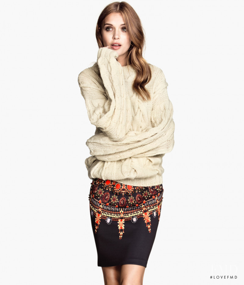 Josephine Skriver featured in  the H&M catalogue for Autumn/Winter 2013