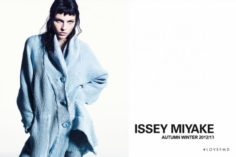 Karlina Caune featured in  the Issey Miyake advertisement for Autumn/Winter 2012