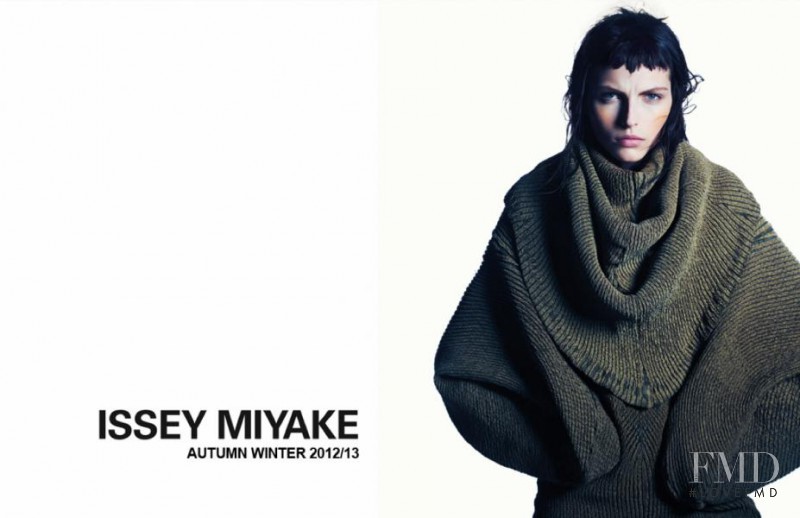 Karlina Caune featured in  the Issey Miyake advertisement for Autumn/Winter 2012