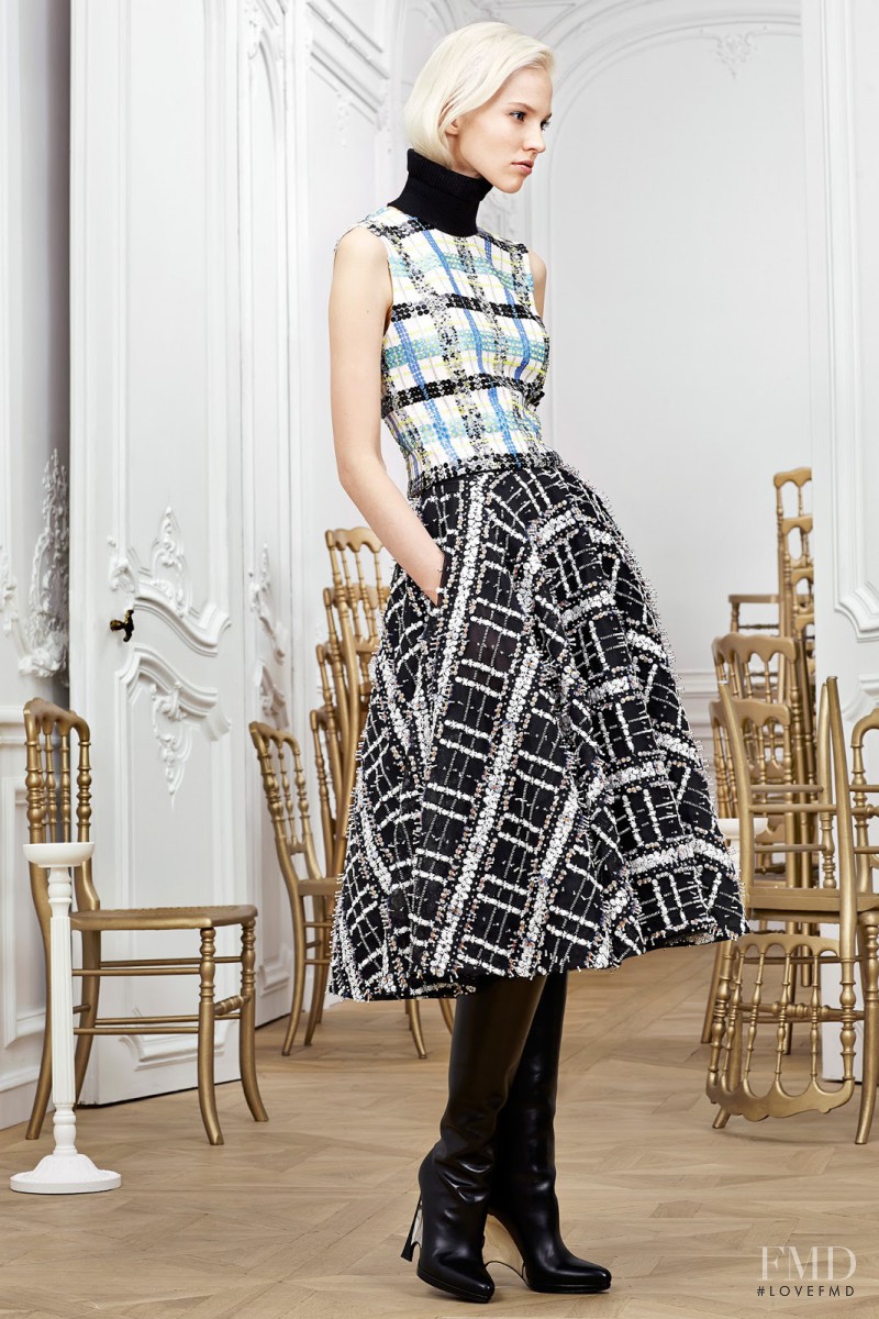 Sasha Luss featured in  the Christian Dior fashion show for Pre-Fall 2014