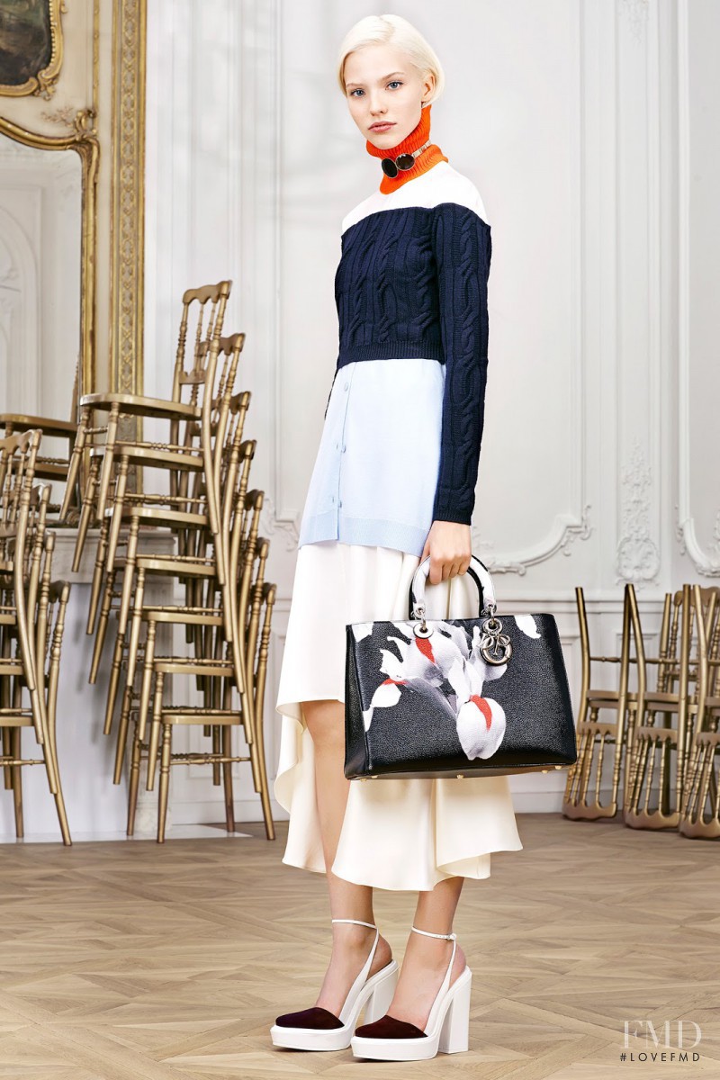 Sasha Luss featured in  the Christian Dior fashion show for Pre-Fall 2014