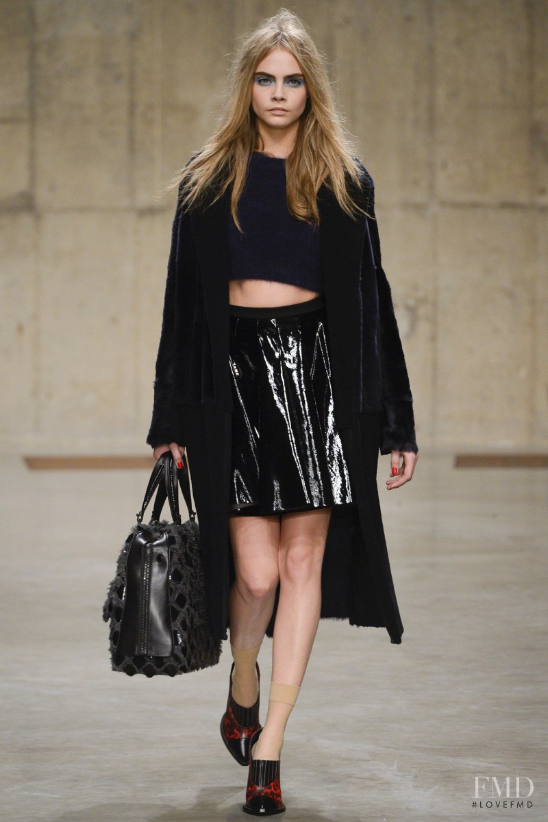 Cara Delevingne featured in  the Topshop fashion show for Autumn/Winter 2013