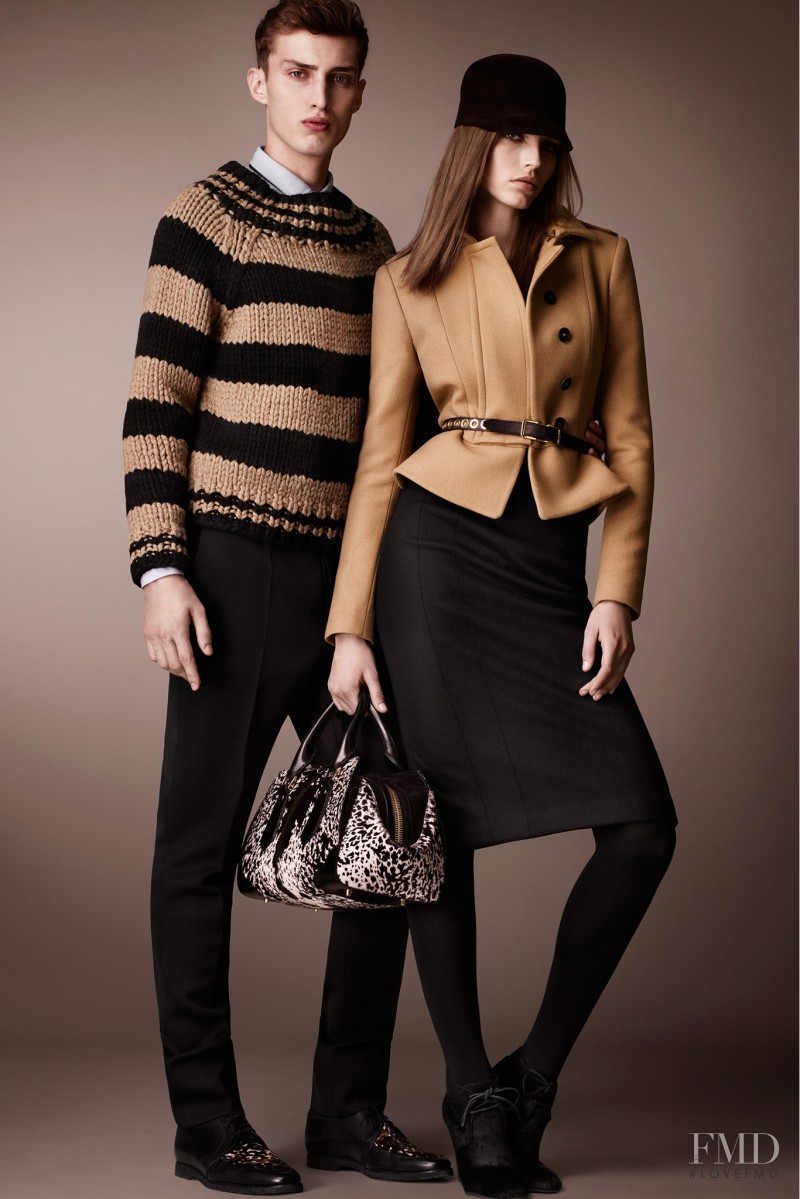 Karlina Caune featured in  the Burberry Prorsum lookbook for Pre-Fall 2013