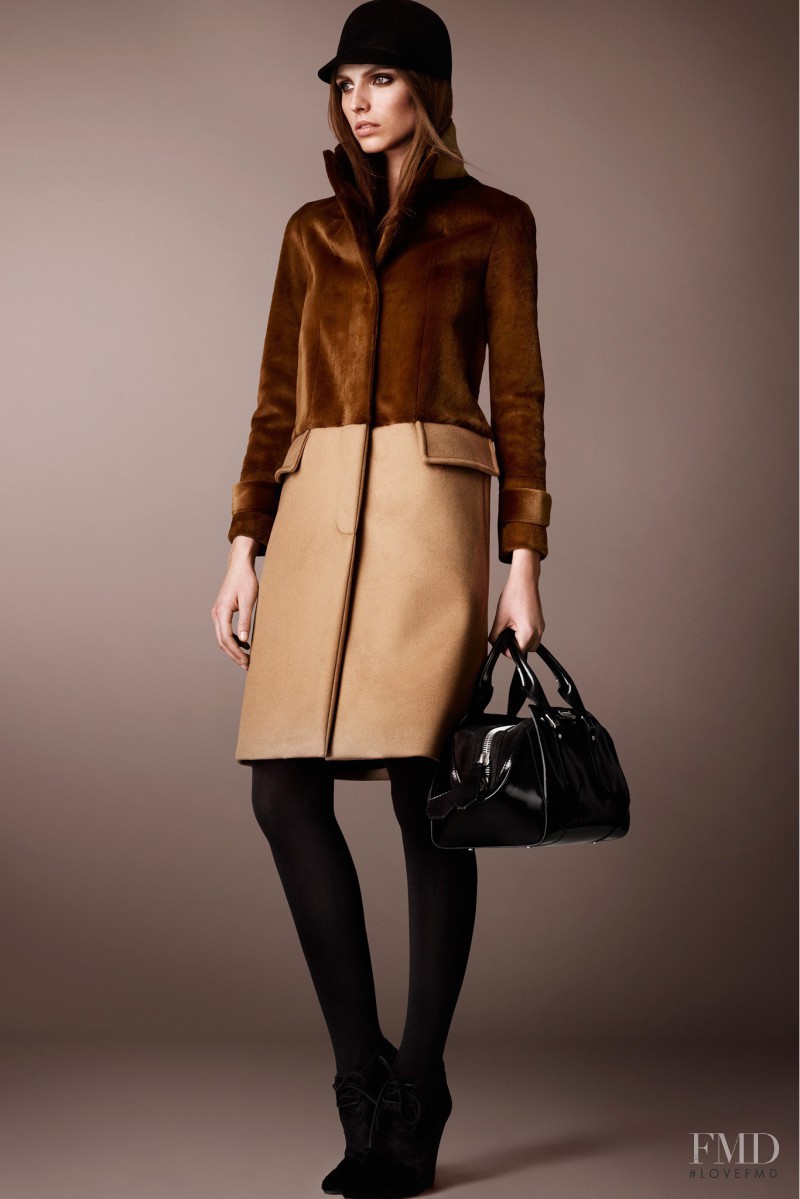 Karlina Caune featured in  the Burberry Prorsum lookbook for Pre-Fall 2013