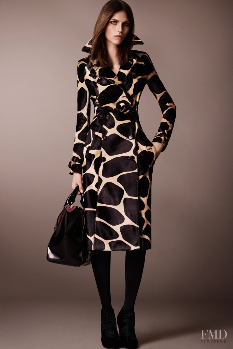 Karlina Caune featured in  the Burberry Prorsum lookbook for Pre-Fall 2013